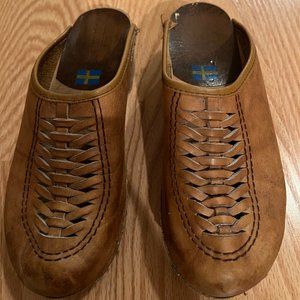 Vintage Swedish MIA Wooden Clogs